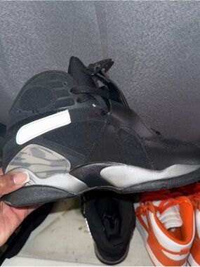 Jordan Black and Gray Youth High-Top Sneakers